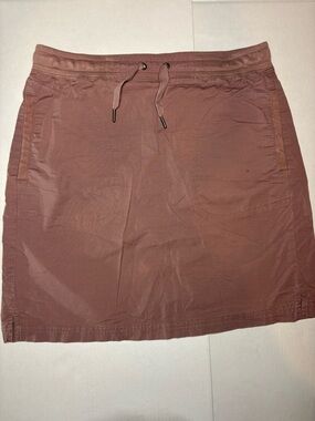 L.L Bean Casual Drawstring Skirt in Dusty Rose